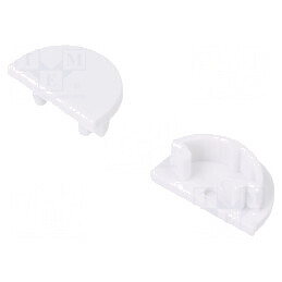 Obturator LED Profil Alb 2 Bucăți ABS cu Inscripția TOPMET - Accesorii pentru Iluminat | Electronic-mag.ro | Componente Electronice