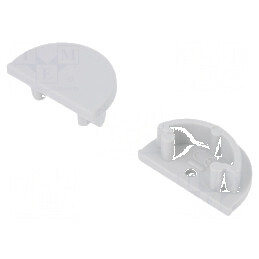 Obturator LED Profil Gri 2 Bucăți ABS cu Inscripția TOPMET | Electronic-mag.ro | Componente Electronice