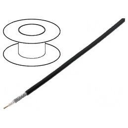 Cablu Coaxial RG174 PVC Negru 250m, Diametru 2,7mm | Electronic-mag.ro | Componente Electronice