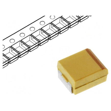 Condensator Tantal Low ESR 100uF 10VDC SMD D 2917 ±20% - Componentă Electronică de Înaltă Performanță | Electronic-mag.ro | Componente Electronice