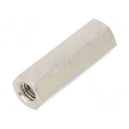 Piuliță Distanțieră Filetată 25mm, Filet Interior M5, Hexagonală - Accesorii pentru Îmbinări Metalice | Electronic-mag.ro | Componente Electronice