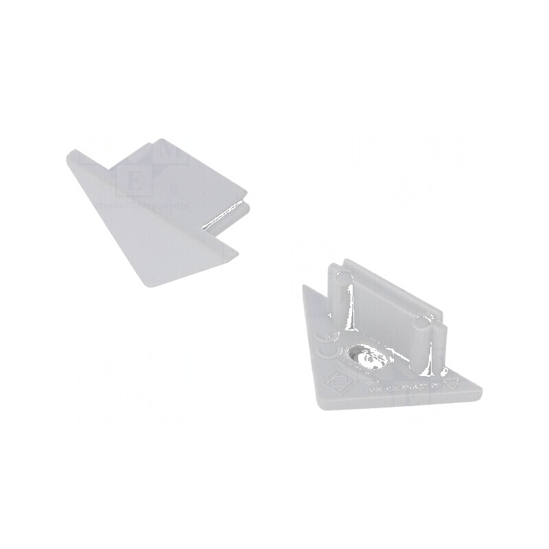 Obturator LED Profil Gri 2 Bucăți ABS cu Inscripția TOPMET | Electronic-mag.ro | Componente Electronice