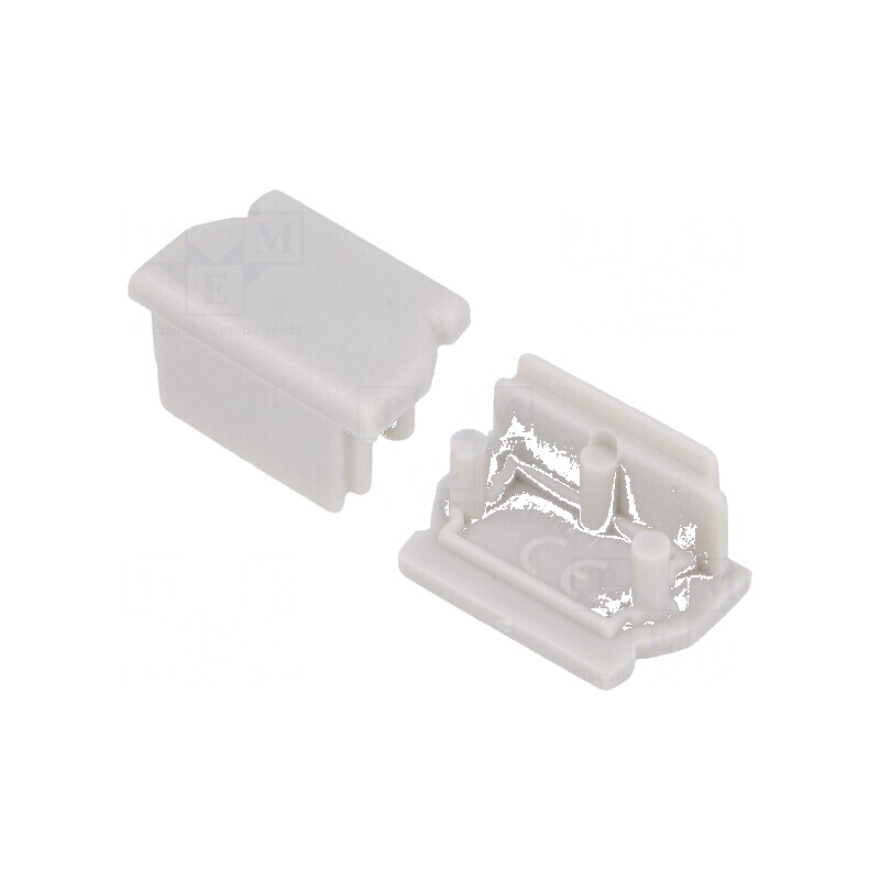 Obturator LED Profile Gri 2 Bucăți ABS cu Inscripția TOPMET - Accesorii pentru Iluminat Profesional | Electronic-mag.ro | Componente Electronice