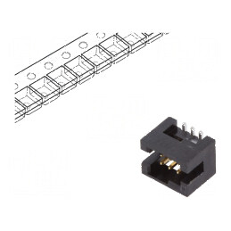 Conector Minitek127® Tată cu 6 Pini Verticali pentru Şiruri Pini Soclu | Electronic-mag.ro | Componente Electronice