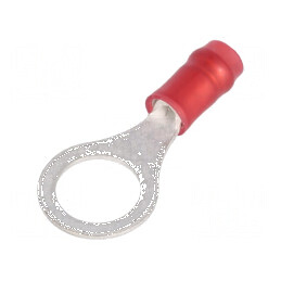 Vârf inelar M8 cu diametru 7,92mm, compatibil pentru cabluri izolate de 0,3÷1,42mm², crimpat | Electronic-mag.ro | Componente Electronice