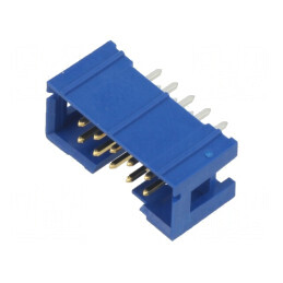 Conector IDC mascul PIN 10 drept THT placat cu aur 2.54mm | Electronic-mag.ro | Componente Electronice