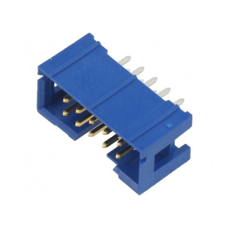 Conector IDC mascul PIN 10 drept THT placat cu aur 2.54mm | Electronic-mag.ro | Componente Electronice