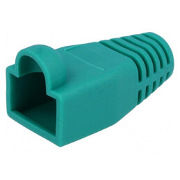 Protecție Mufă RJ45 6mm Verde pentru Conexiuni de Rețea | Electronic-mag.ro | Componente Electronice