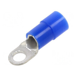 Vârf Inelar M6 Ø6,5mm 16mm² Crimat pe Cablu Izolat din Cupru | Electronic-mag.ro | Componente Electronice