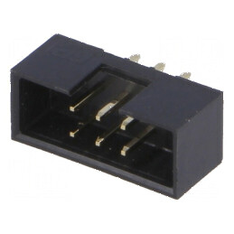 Conector IDC Soclu Tată 6 PIN THT Aurit 2mm Negru | Electronic-mag.ro | Componente Electronice