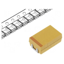 Condensator Tantal-Polimer Low ESR 47µF 16VDC Y 2917 TCJ SMD - Componentă Electronică de Înaltă Performanță | Electronic-mag.ro | Componente Electronice