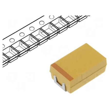 Condensator Tantal-Polimer Low ESR 47µF 16VDC Y 2917 TCJ SMD - Componentă Electronică de Înaltă Performanță | Electronic-mag.ro | Componente Electronice