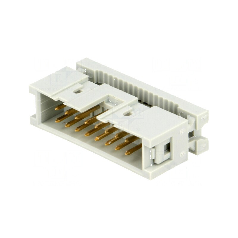 Conector IDC Mufă Tată 16 PIN pentru Cablu Bandă 1,27mm - Conexiune Fiabilă și Eficientă | Electronic-mag.ro | Componente Electronice