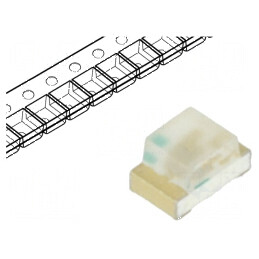 LED SMD 0805 Verde 71-450mcd, Dimensiuni 2x1,25x1,1mm, Unghi de Emisie 130°, Tensiune 2,8-3,6V, Curent 20mA | Electronic-mag.ro | Componente Electronice