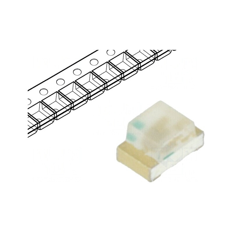 LED SMD 0805 Verde 71-450mcd, Dimensiuni 2x1,25x1,1mm, Unghi de Emisie 130°, Tensiune 2,8-3,6V, Curent 20mA | Electronic-mag.ro | Componente Electronice LED SMD 0805 Verde 71-450mcd, Dimensiuni 2x1,25x1,1mm, Unghi de Emisie 130°, Tensiune 2,8-3,6V, Curent 20mA | Electronic-mag.ro | Componente Electronice