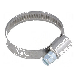 Colier cu şurub de strângere W 9mm, Crimpare 25-40mm, D W4 - Accesoriu de fixare industrială | Electronic-mag.ro | Componente Electronice