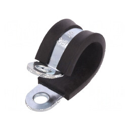 Clipsuri Øbuclă din oțel cu protecție EPDM, 18mm diametru, 15mm lățime | Electronic-mag.ro | Componente Electronice