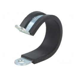 Clipsuri Øbuclă din oţel, 25mm diametru, 12mm lăţime, cu protecţie din EPDM | Electronic-mag.ro | Componente Electronice