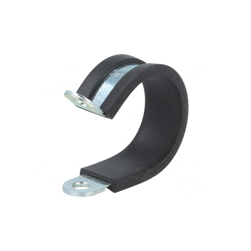 Clipsuri Øbuclă din oţel, 25mm diametru, 12mm lăţime, cu protecţie din EPDM | Electronic-mag.ro | Componente Electronice Clipsuri Øbuclă din oţel, 25mm diametru, 12mm lăţime, cu protecţie din EPDM | Electronic-mag.ro | Componente Electronice