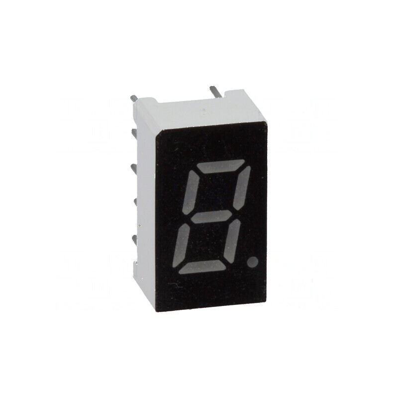 Afişaj LED 7 segmente 7,62mm 0,3 Nr.car: 1 roşie 40mcd - Display Digital de Înaltă Vizibilitate | Electronic-mag.ro | Componente Electronice Afişaj LED 7 segmente 7,62mm 0,3 Nr.car: 1 roşie 40mcd - Display Digital de Înaltă Vizibilitate | Electronic-mag.ro | Componente Electronice