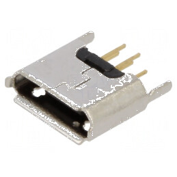 Conector USB B Micro THT PIN 5 Drept USB 2.0 1,8A - Soclu de Conexiune Profesional pentru Aplicații Electronice | Electronic-mag.ro | Componente Electronice