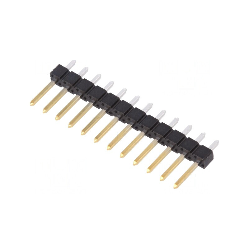 Conector BERGSTIK II pentru şiruri pini - Tată PIN 12 Drept | Electronic-mag.ro | Componente Electronice