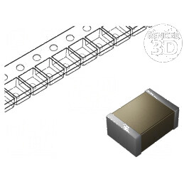 Condensator ceramic MLCC 4,7µF 50V X7R ±10% SMD 1812 - Component electronic de înaltă performanță | Electronic-mag.ro | Componente Electronice