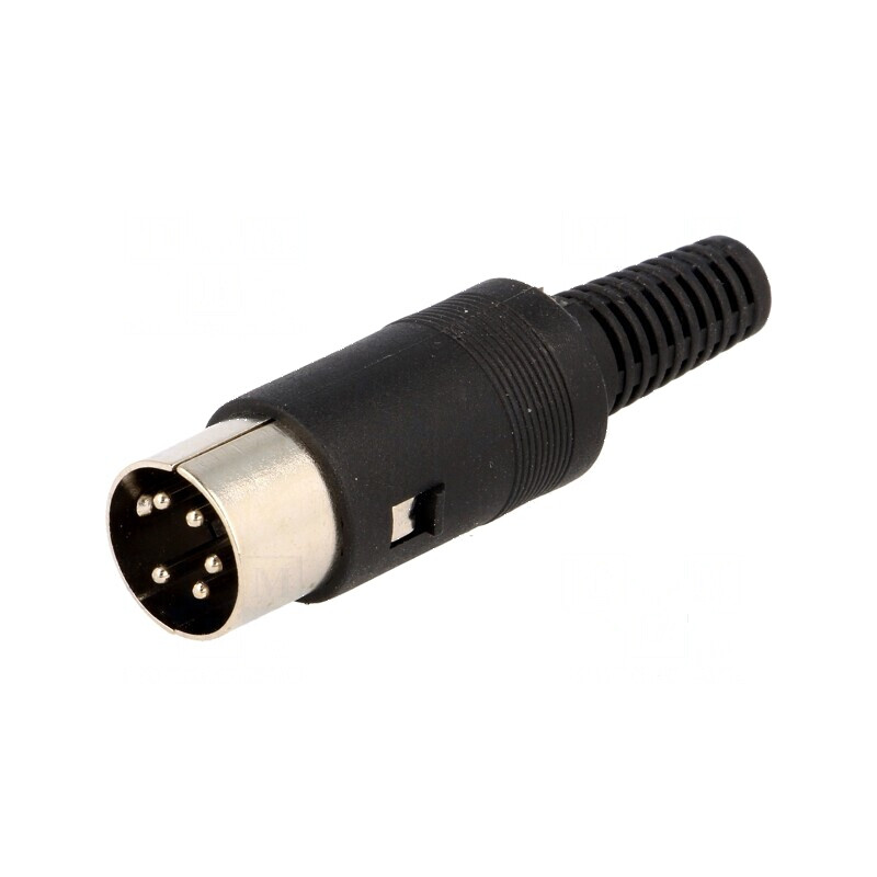 Conector DIN Mufă Tată PIN 5, Dispunere 240° Drept pe Cablu - Soluție Profesională de Conectare | Electronic-mag.ro | Componente Electronice