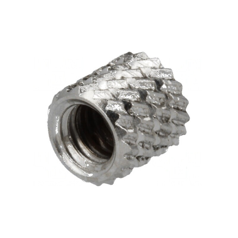 Adaos filetat din alamă nichel M4 - Lungime 5,9mm, Diametru exterior 5,95mm | Electronic-mag.ro | Componente Electronice Adaos filetat din alamă nichel M4 - Lungime 5,9mm, Diametru exterior 5,95mm | Electronic-mag.ro | Componente Electronice