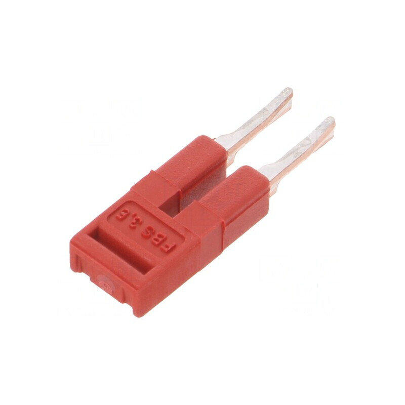 Punte de conectare piste 2 roșie, lățime 3,5mm, certificare UL94V-0 | Electronic-mag.ro | Componente Electronice