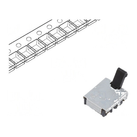 Comutator cu Senzor Pozitiv 2 SPST 0,01A/5VDC cu Terminal Curbat 500mΩ | Electronic-mag.ro | Componente Electronice