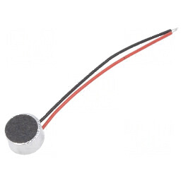 Microfon electret cu frecvență 50-16000Hz, impedanță 2,2kΩ, sensibilitate -58dB, dimensiuni Ø6x3,5mm, consum 0,4mA | Electronic-mag.ro | Componente Electronice
