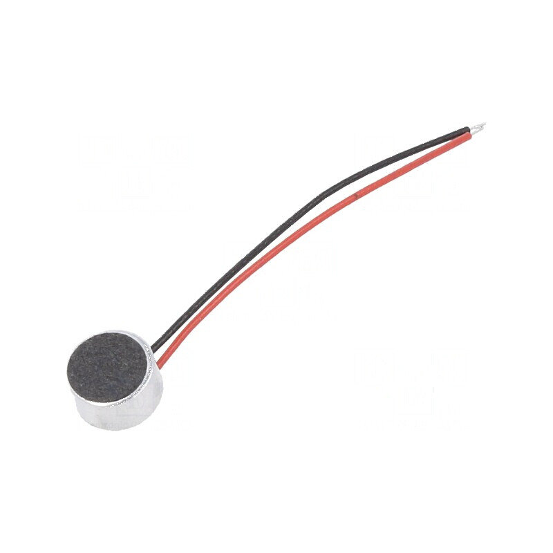 Microfon electret cu frecvență 50-16000Hz, impedanță 2,2kΩ, sensibilitate -58dB, dimensiuni Ø6x3,5mm, consum 0,4mA | Electronic-mag.ro | Componente Electronice Microfon electret cu frecvență 50-16000Hz, impedanță 2,2kΩ, sensibilitate -58dB, dimensiuni Ø6x3,5mm, consum 0,4mA | Electronic-mag.ro | Componente Electronice