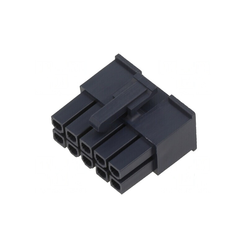 Conector cablu-cablu/PCB Mini-Fit Jr 4,2mm, mufă mamă, 10 pini | Electronic-mag.ro | Componente Electronice