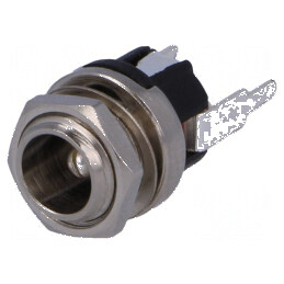 Conector de alimentare DC soclu tată 5,5 x 2,1 mm pentru cabluri electrice 9 mm | Electronic-mag.ro | Componente Electronice