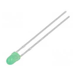LED Verde 2,9mm 180mcd 40° Convex - Nr. Term: 2 | Electronic-mag.ro | Componente Electronice