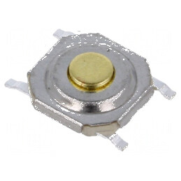 Microîntrerupător TACT SPST Pozitiv 2, 0,05A/12VDC SMD Fără 2,55N - Comutator Compact pentru Circuit Electronic | Electronic-mag.ro | Componente Electronice