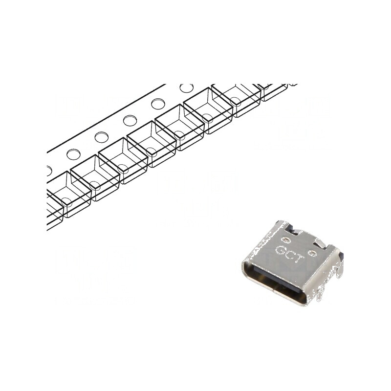 Conector USB C Soclu SMT 16 PIN Orizontale pentru Montaj pe Placă Superioară | Electronic-mag.ro | Componente Electronice Conector USB C Soclu SMT 16 PIN Orizontale pentru Montaj pe Placă Superioară | Electronic-mag.ro | Componente Electronice