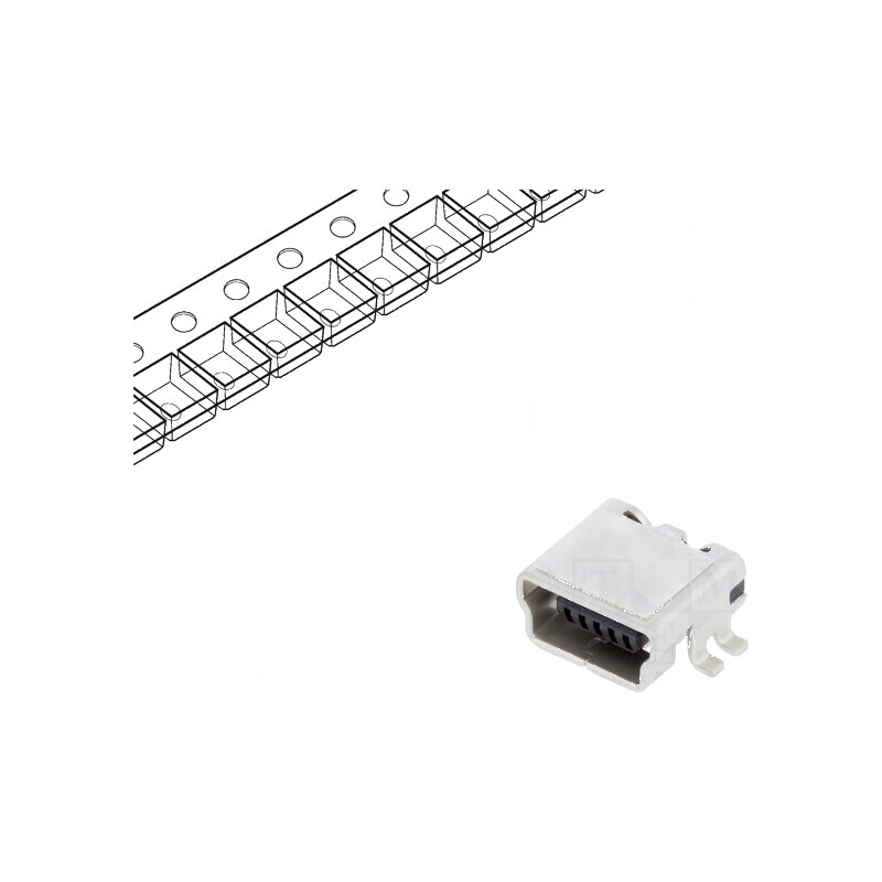 Conector USB B Mini Soclu UX pentru PCB SMT cu 5 PIN-uri Orizontale - Componentă Electronică | Electronic-mag.ro | Componente Electronice Conector USB B Mini Soclu UX pentru PCB SMT cu 5 PIN-uri Orizontale - Componentă Electronică | Electronic-mag.ro | Componente Electronice