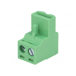 Regletă de Conexiuni Deconectabilă 5mm cu 2 Piste Drept Mufă | Electronic-mag.ro | Componente Electronice