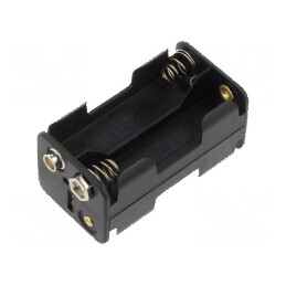 Suport pentru 4 baterii AA/R6 tip 6F22, negru | Electronic-mag.ro | Componente Electronice