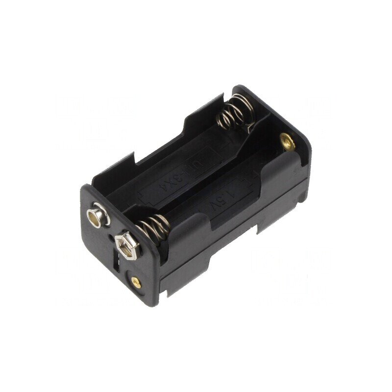 Suport pentru 4 baterii AA/R6 tip 6F22, negru | Electronic-mag.ro | Componente Electronice Suport pentru 4 baterii AA/R6 tip 6F22, negru | Electronic-mag.ro | Componente Electronice