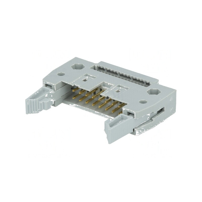 Conector IDC Mufă Tată cu 16 Pini și Ejector pentru Cablu Bandă | Electronic-mag.ro | Componente Electronice