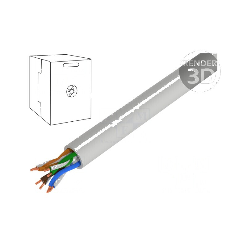 Cablu BiTLAN U/UTP 4x2x24AWG 5e pentru transmisie de date, sârmă cupru | Electronic-mag.ro | Componente Electronice Cablu BiTLAN U/UTP 4x2x24AWG 5e pentru transmisie de date, sârmă cupru | Electronic-mag.ro | Componente Electronice