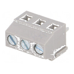 Regletă de Conexiuni pentru PCB 90° 3,81mm - 3 Piste, 10A | Electronic-mag.ro | Componente Electronice