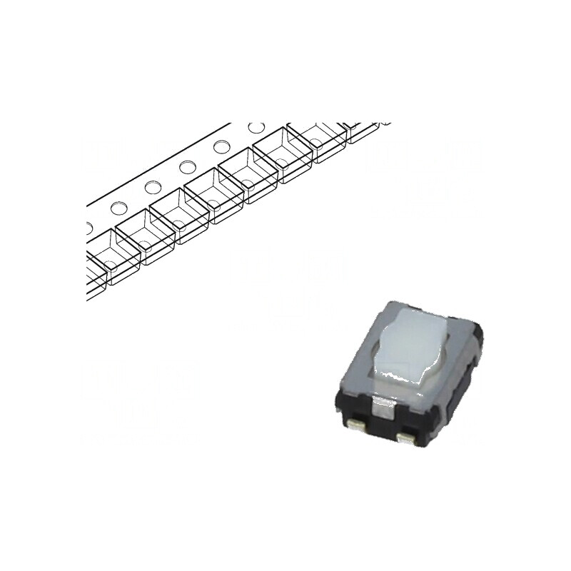 Microîntrerupător TACT SPST 0,02A/15VDC SMT Pozitie 2,5mm | Electronic-mag.ro | Componente Electronice Microîntrerupător TACT SPST 0,02A/15VDC SMT Pozitie 2,5mm | Electronic-mag.ro | Componente Electronice