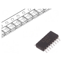 Optocuplor SMD cu 4 Ieșiri, Tranzistori, Izolație 3,75kV, Tensiune Colector-Emitter 80V | Electronic-mag.ro | Componente Electronice
