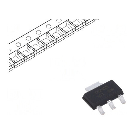 Tranzistor N-MOSFET unipolar 30V 5A 1,1W SOT223 - Componente electronice de înaltă performanță | Electronic-mag.ro | Componente Electronice