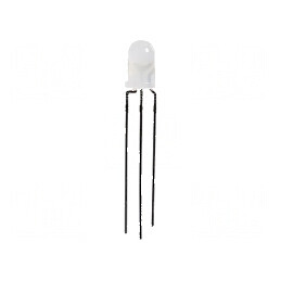 LED 5mm Roșie/Verde 40° Convex, Nr. Term: 3 - Lampa Indicator cu Luminozitate Mare | Electronic-mag.ro | Componente Electronice