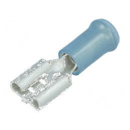 Terminal plat 6,3mm 0,8mm mamă pentru cablu 1÷2,5mm² - crimpat | Electronic-mag.ro | Componente Electronice